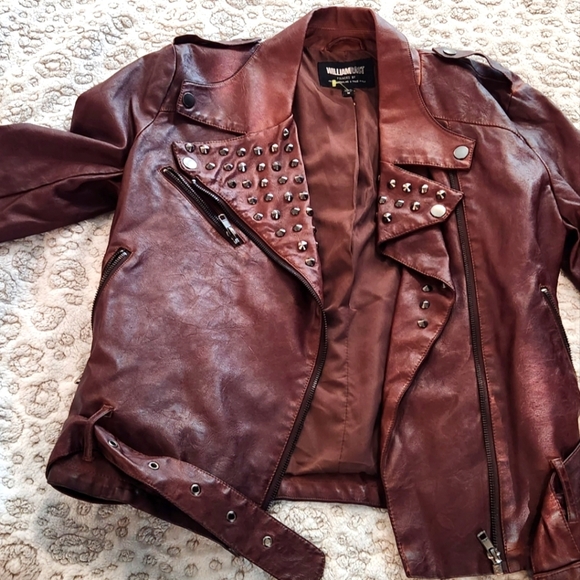 NWT WILLIAM RAST Kate Moto Jacket in Camel, Size Medium - Picture 8 of 11